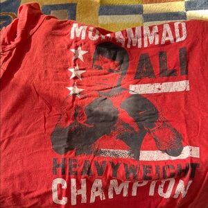 Red Muhammad Ali Graphic T-Shirt